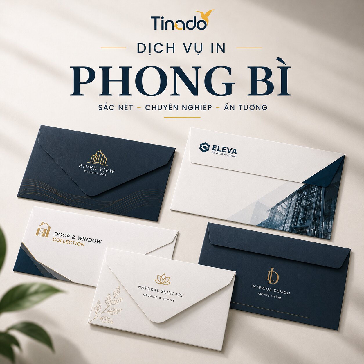 Dịch vụ in phong bì công ty tại Tinado
