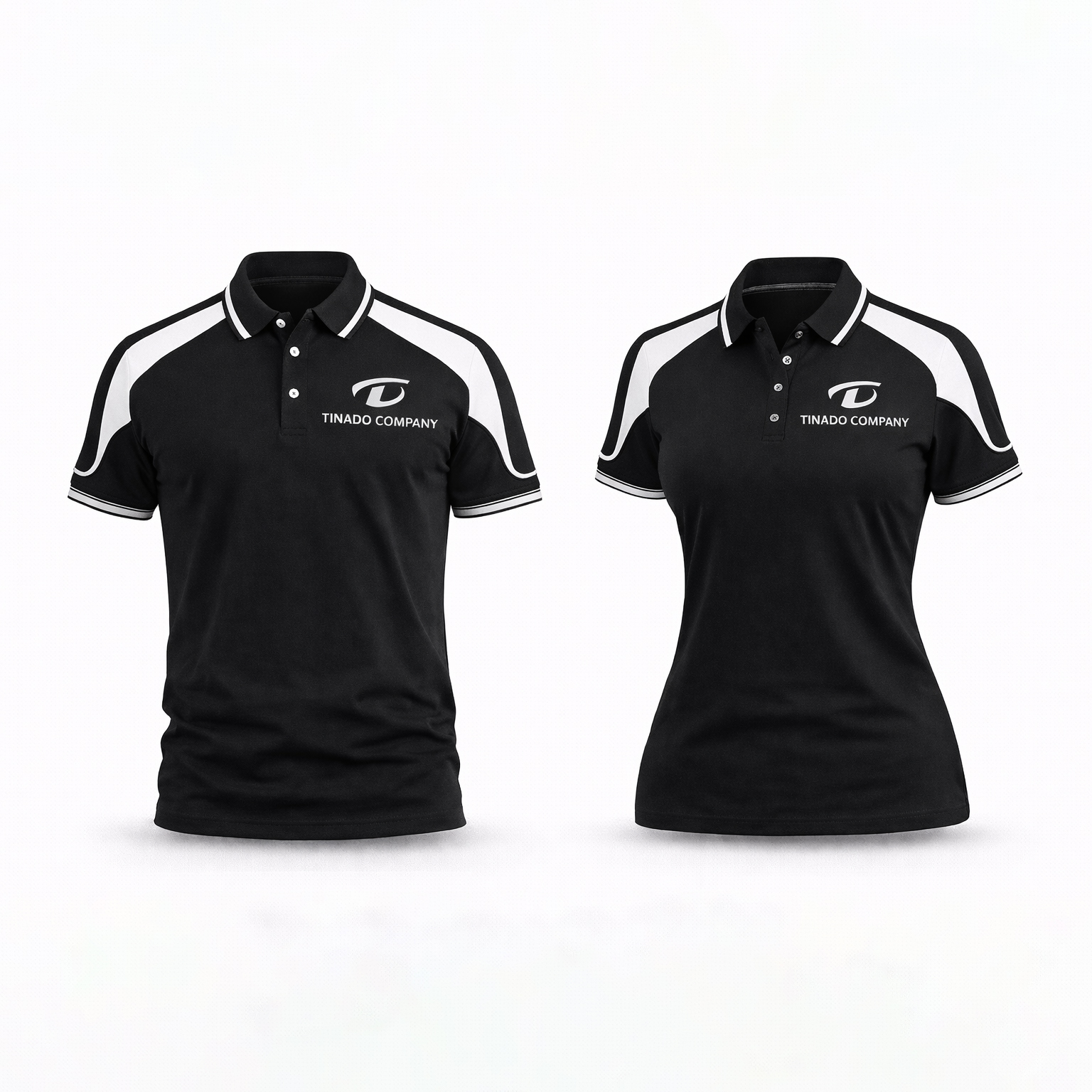 Mẫu áo polo đồng phục công ty cao cấp màu đen