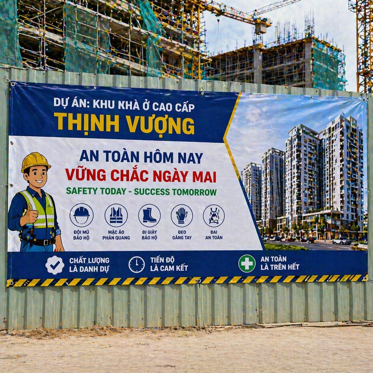 In Băng Rôn Công Trình