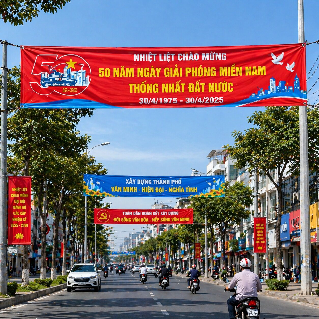 In Băng Rôn Treo Đường