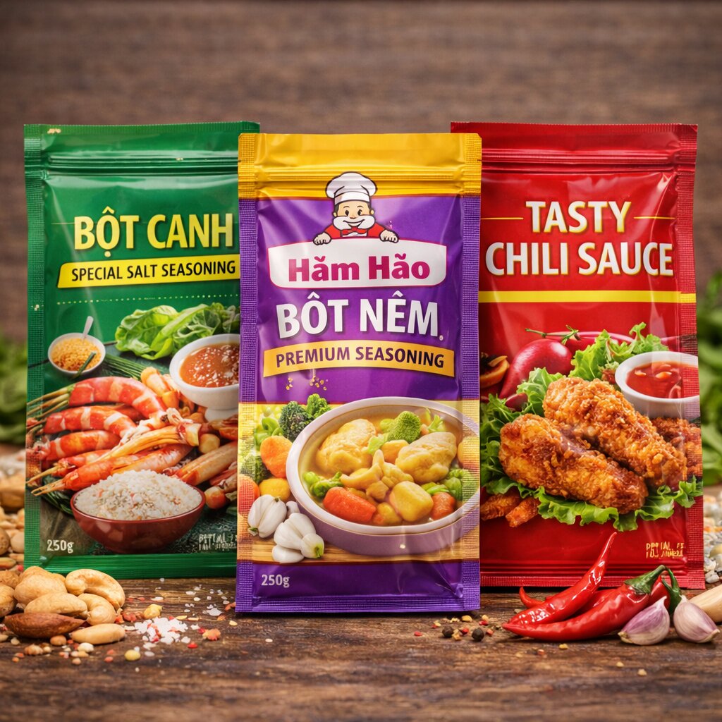 In Bao Bì Gia Vị – Bột Nêm – Nước Chấm