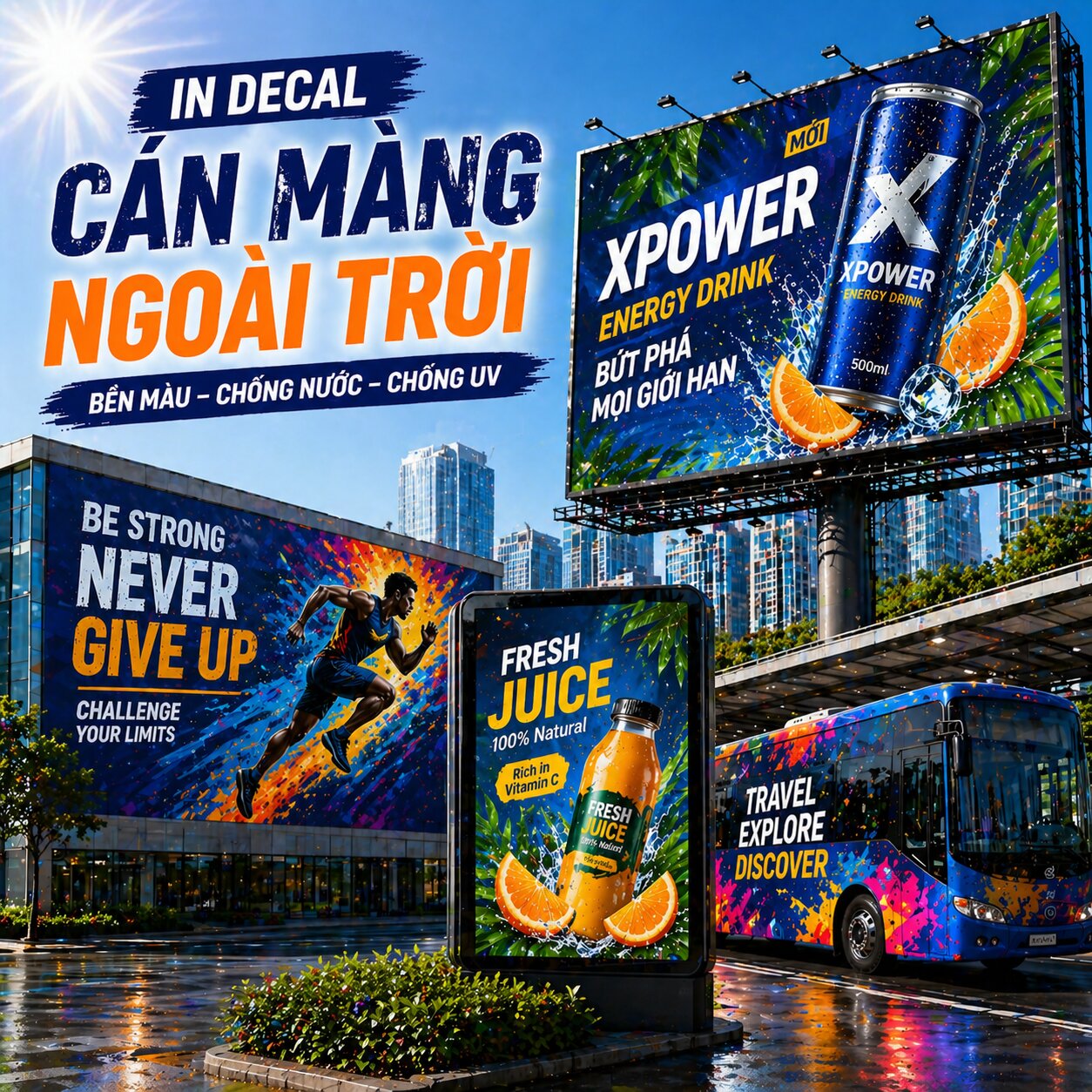In Decal Cán Màng Ngoài Trời