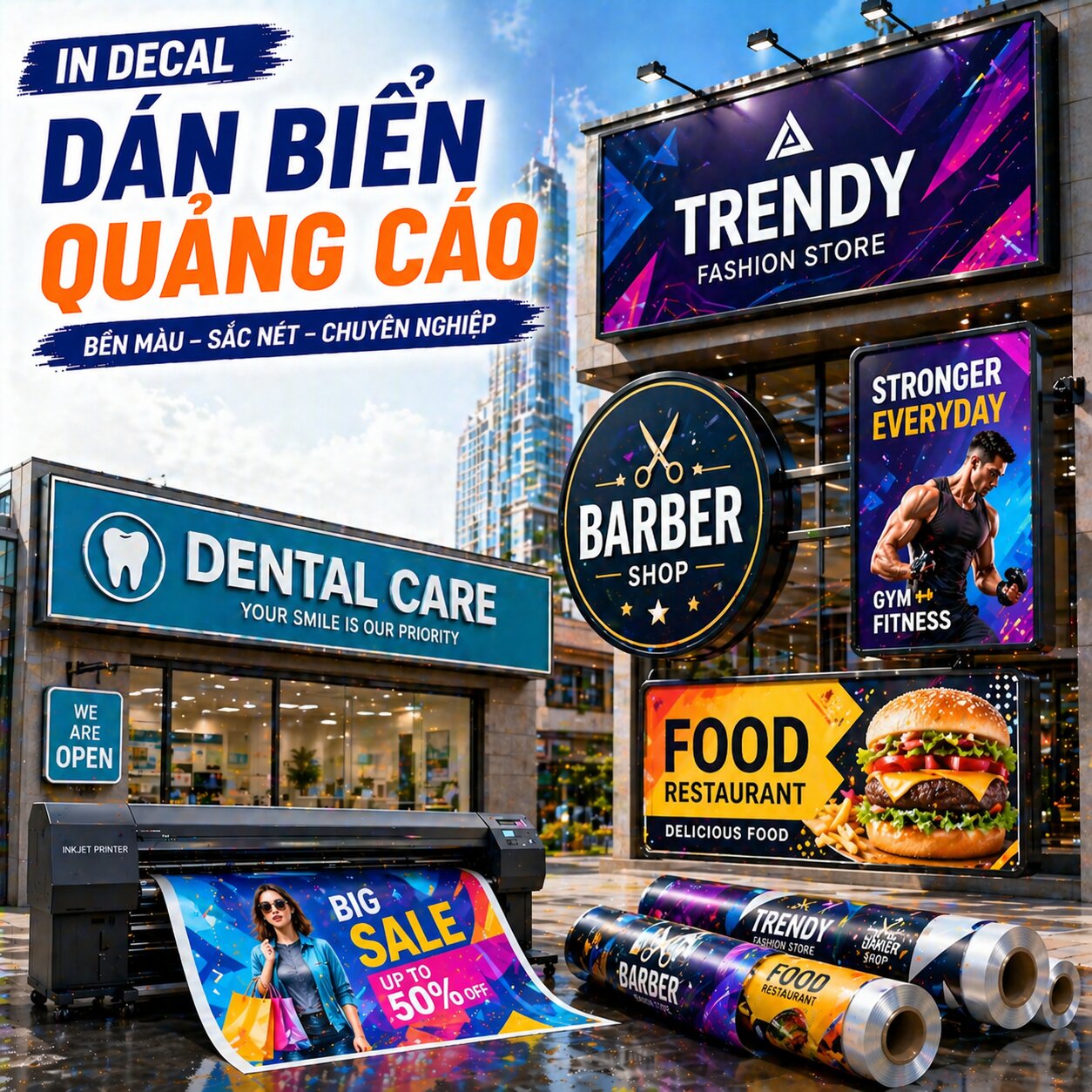 In Decal Dán Biển Quảng Cáo