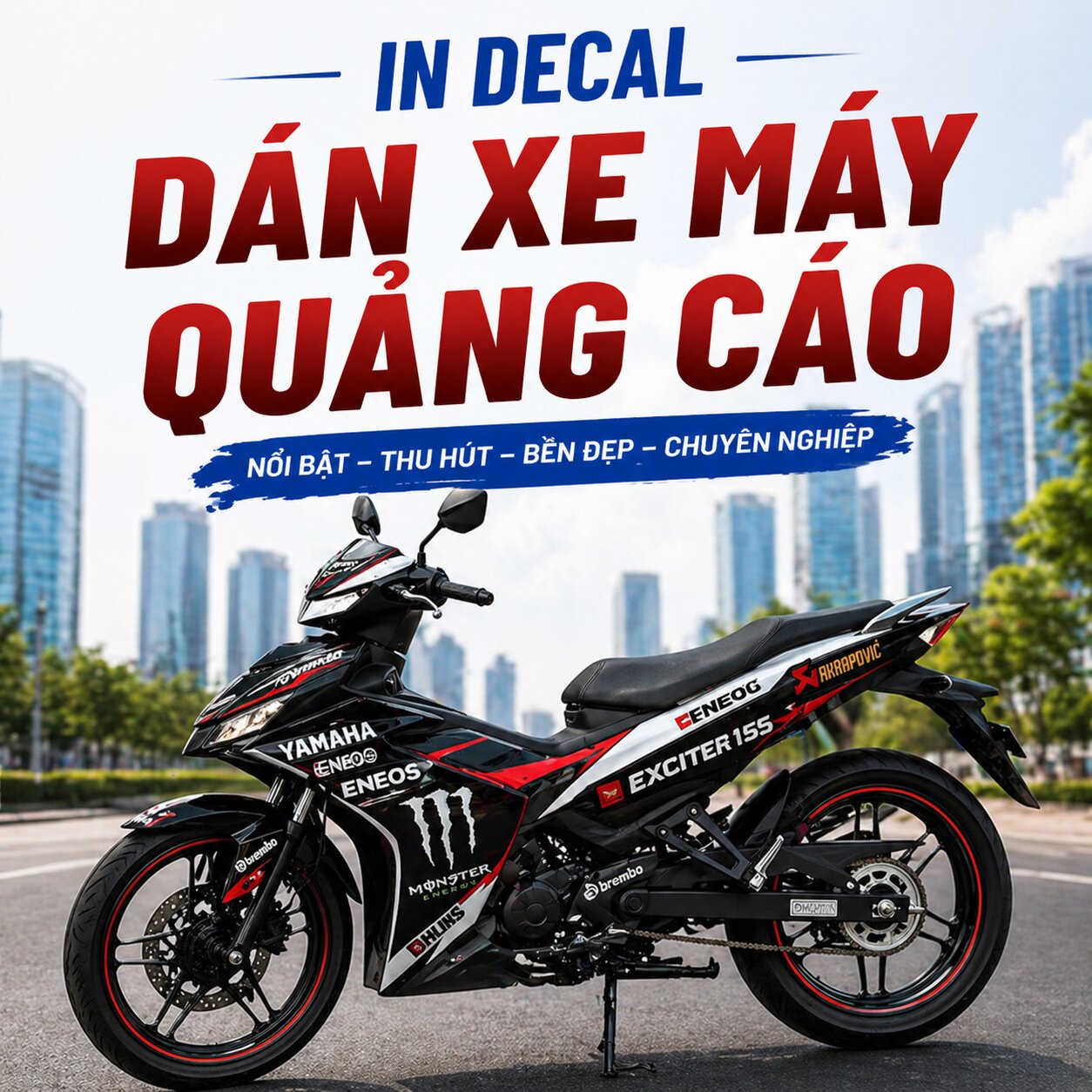 In Decal Dán Xe Máy