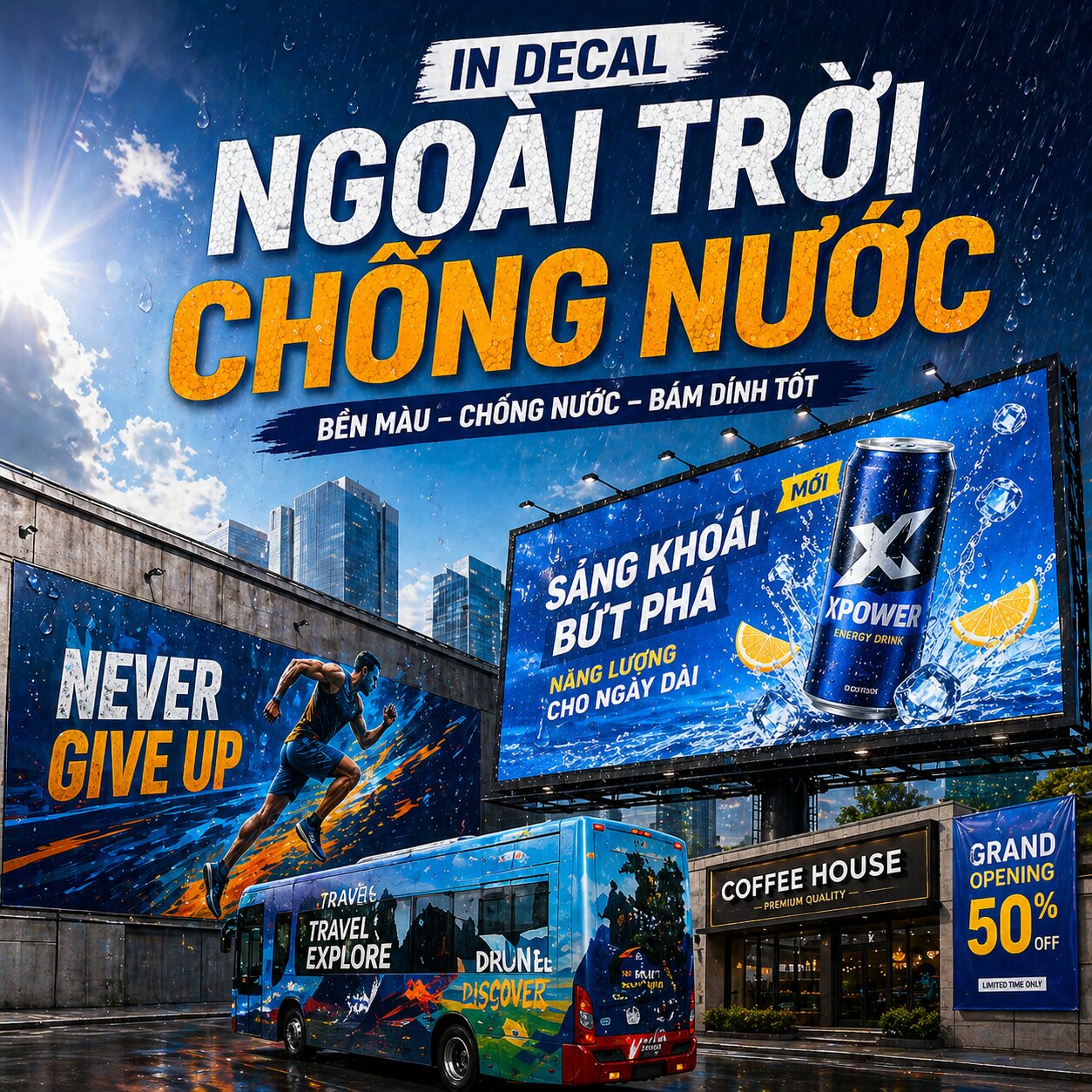 Mẫu in decal ngoài trời chống nước