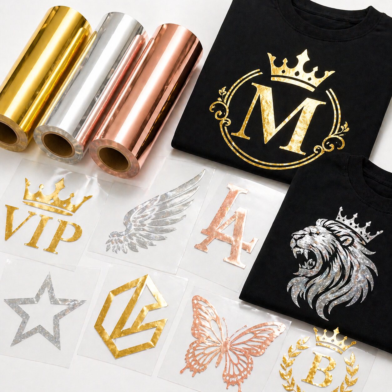In Decal Nhũ Vàng Bạc Ép Nhiệt