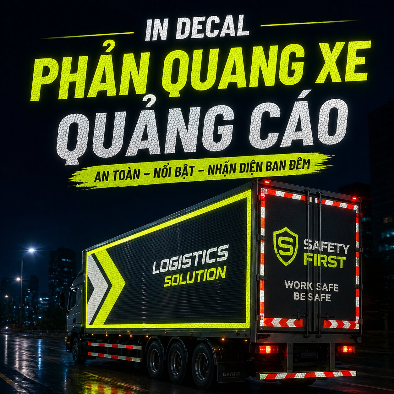 In Decal Phản Quang Xe