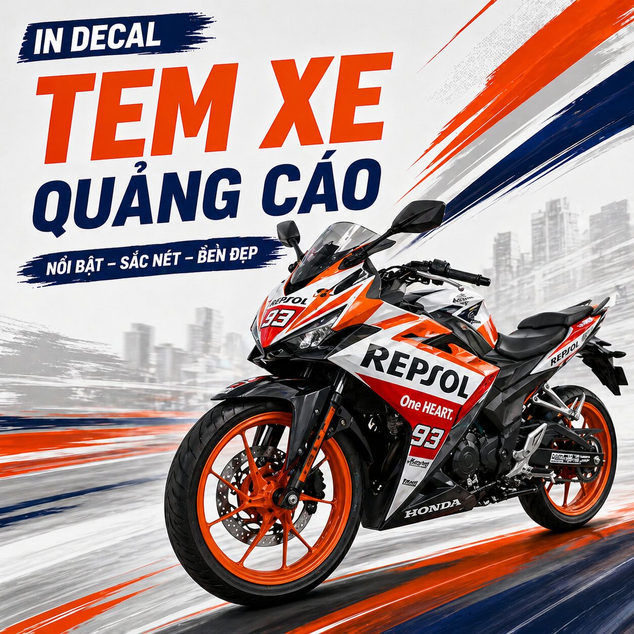 In Decal Tem Xe Quảng Cáo