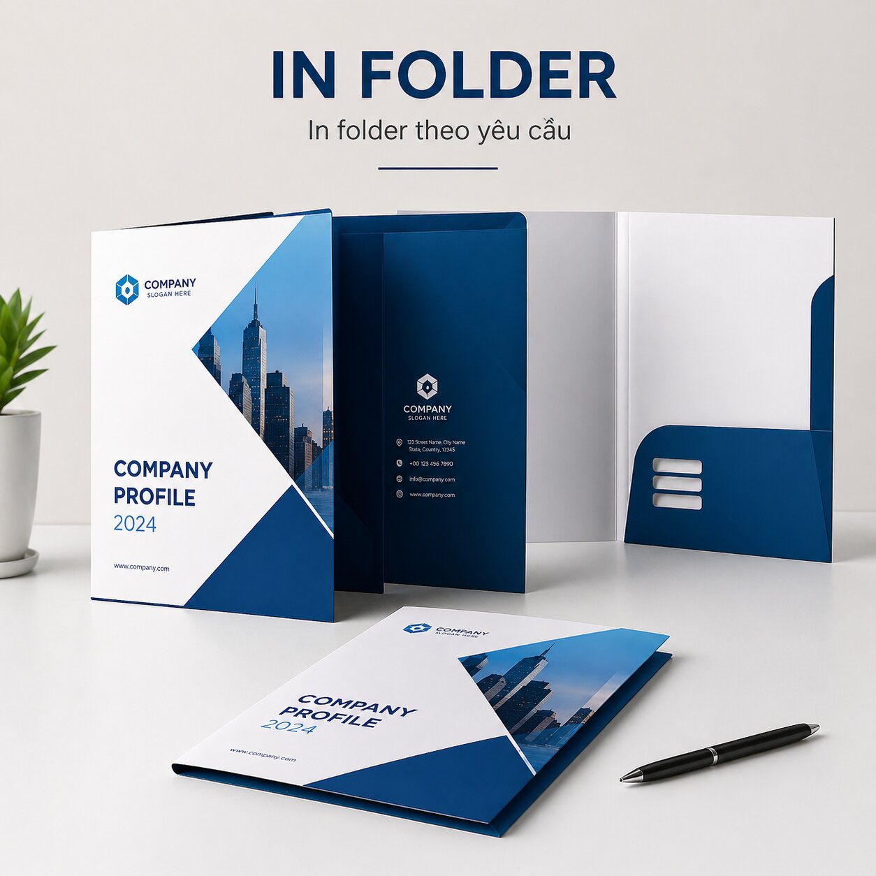 Mẫu in folder kẹp tài liệu doanh nghiệp