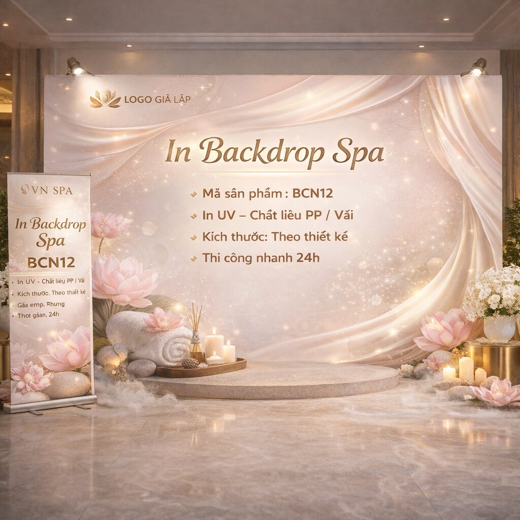 In backdrop spa – thẩm mỹ