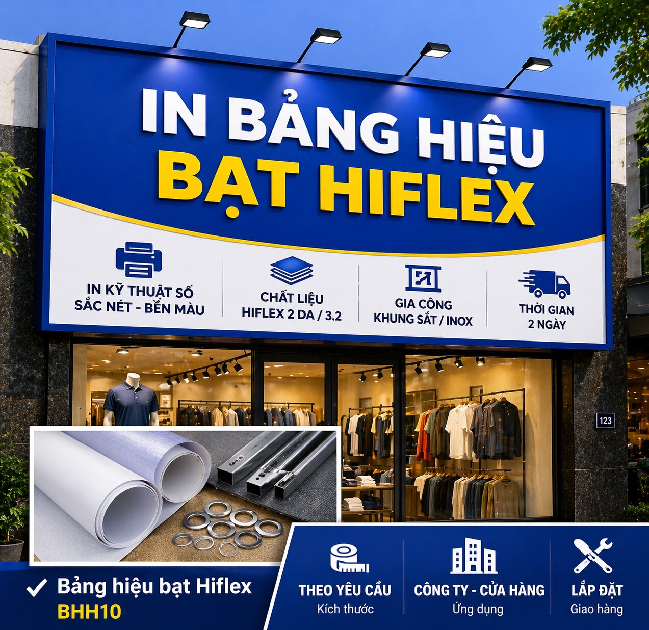 In bảng hiệu bạt hiflex
