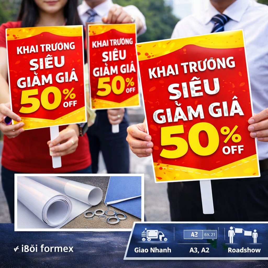 In banner cầm tay