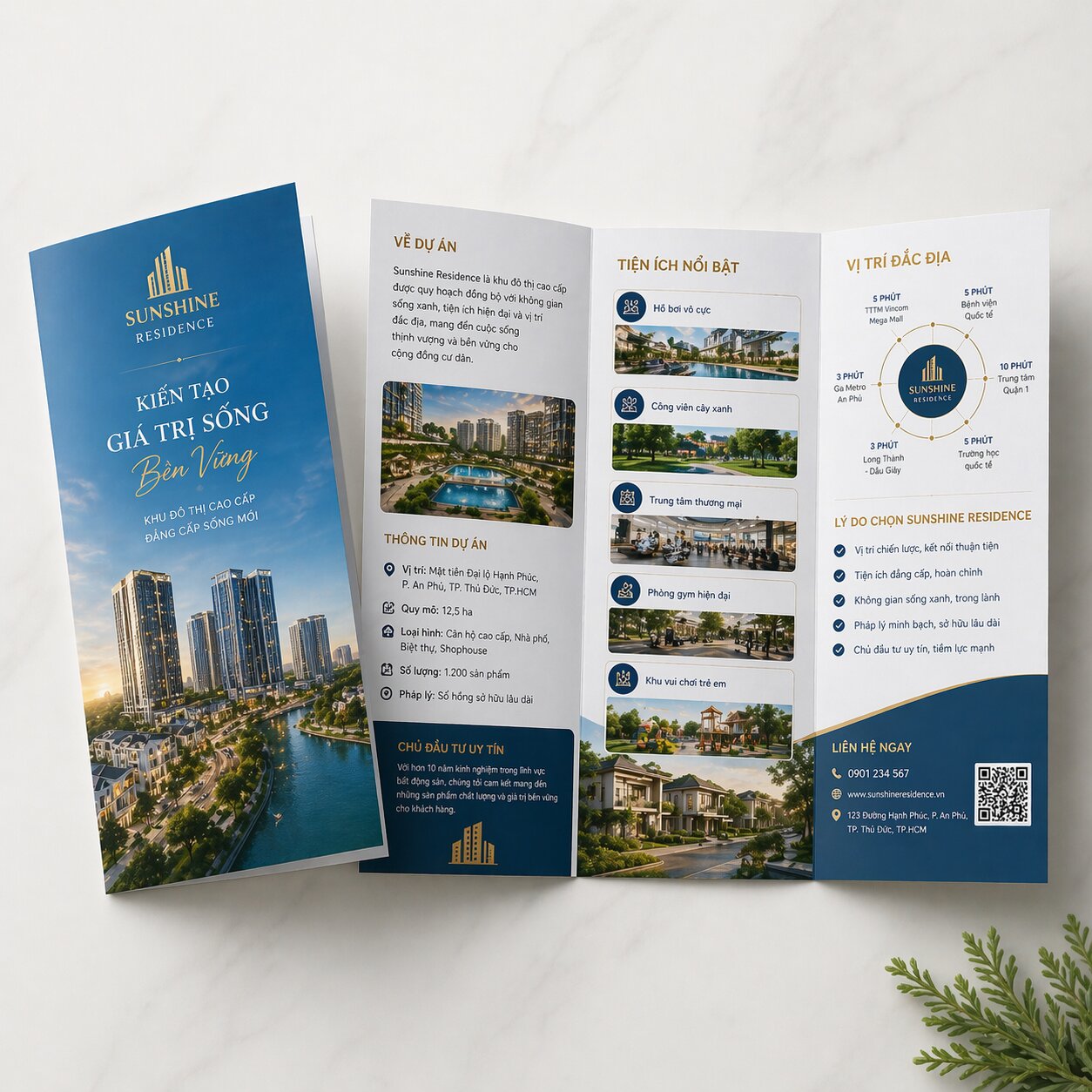 Mẫu brochure bất động sản