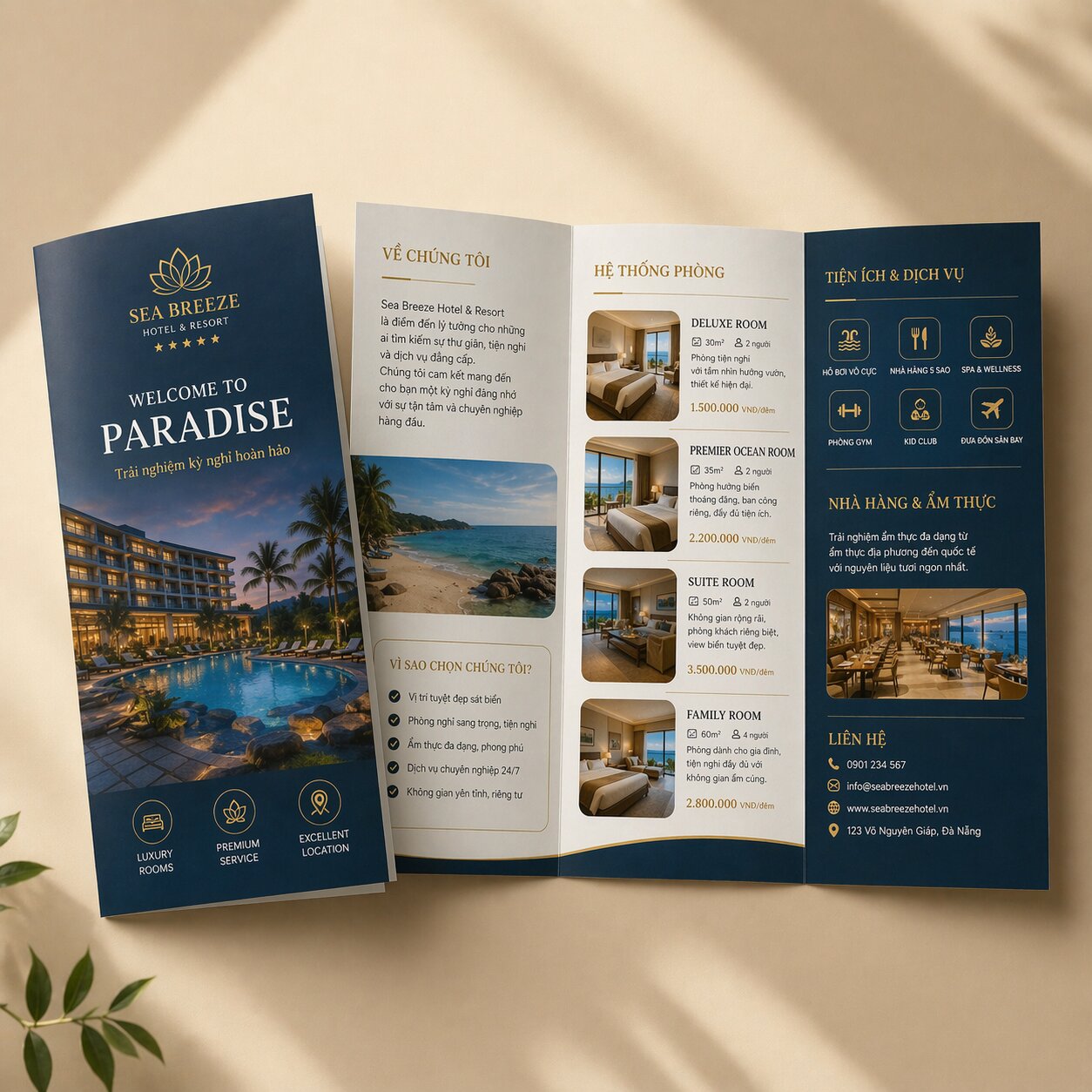 In brochure khách sạn