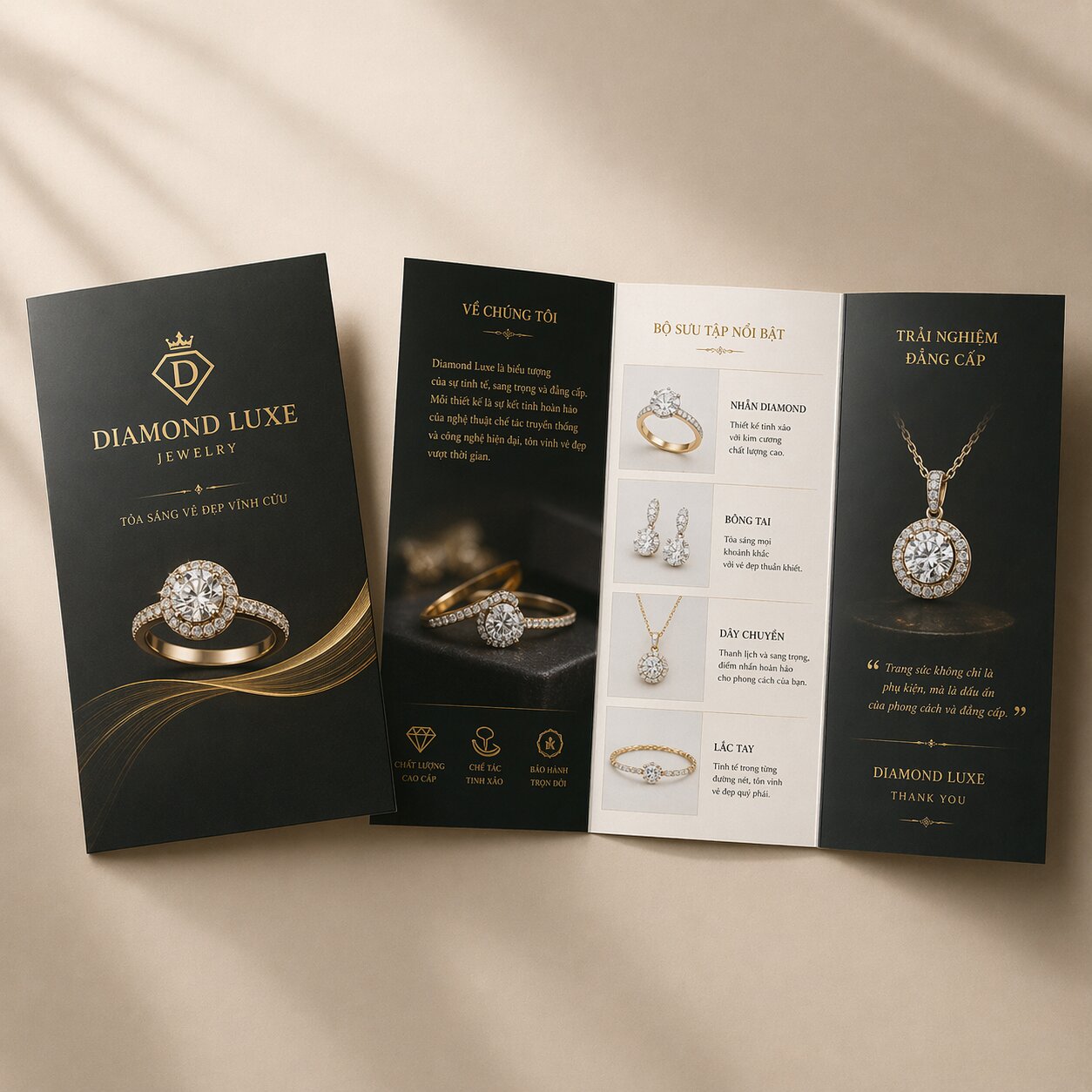 In brochure trang sức
