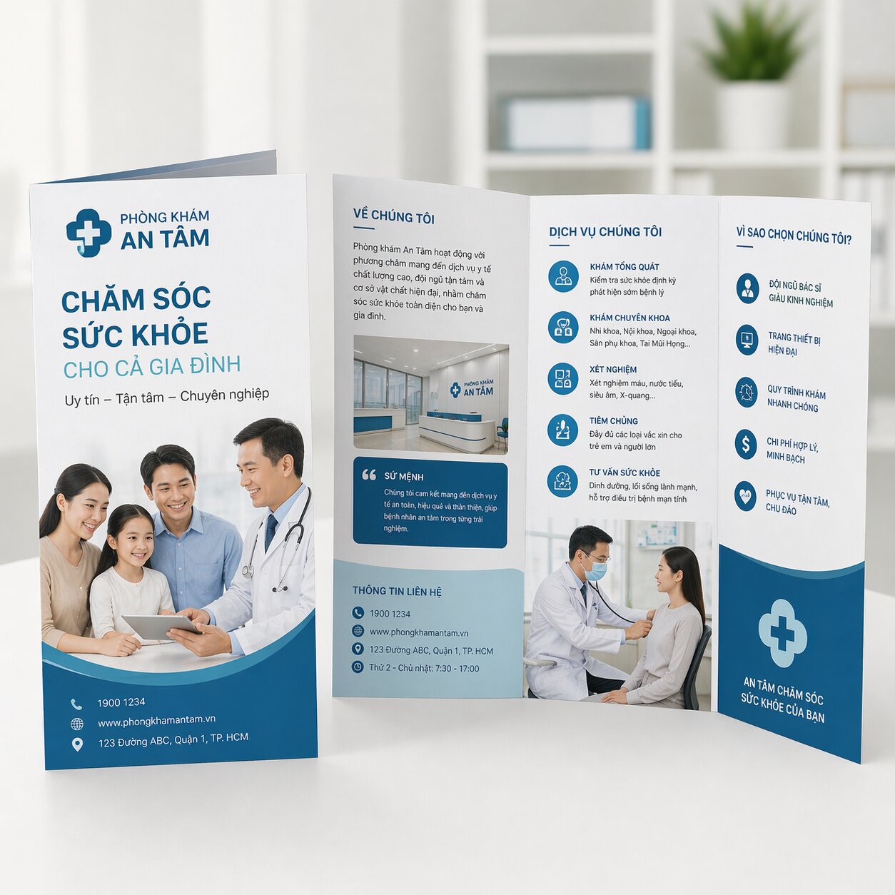 In brochure y tế