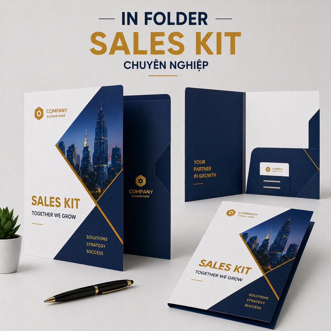 In folder sales kit chuyên nghiệp