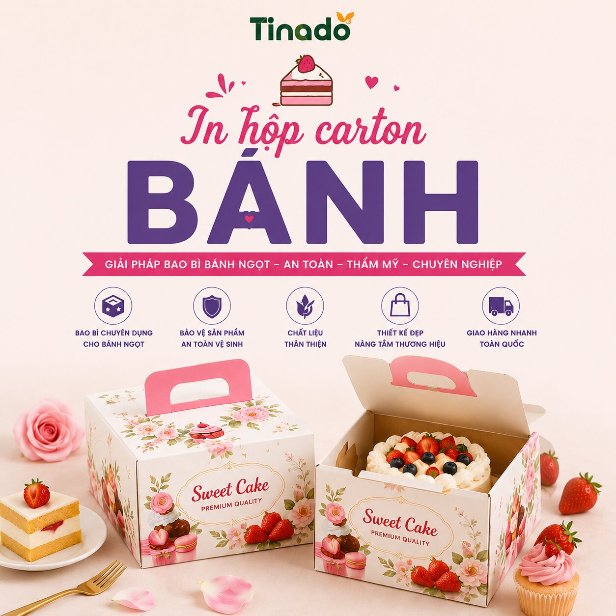 In Hộp Carton Bánh