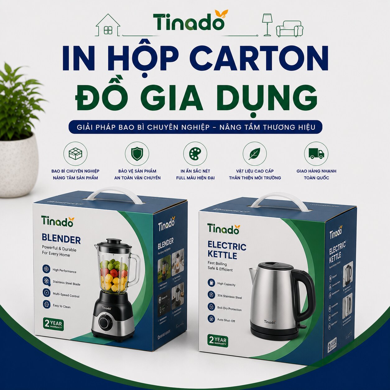 In Hộp Carton Đồ Gia Dụng