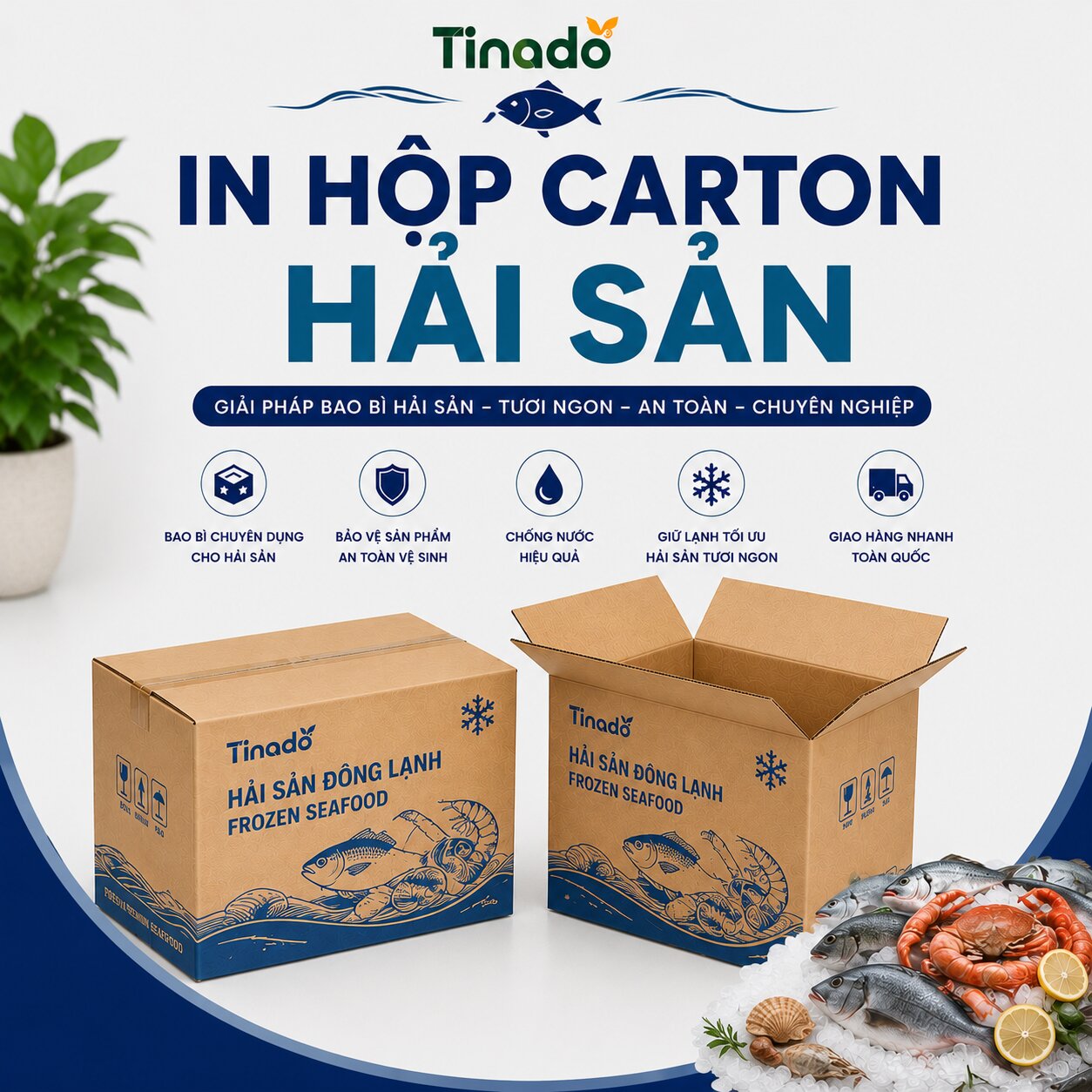 In Hộp Carton Hải Sản