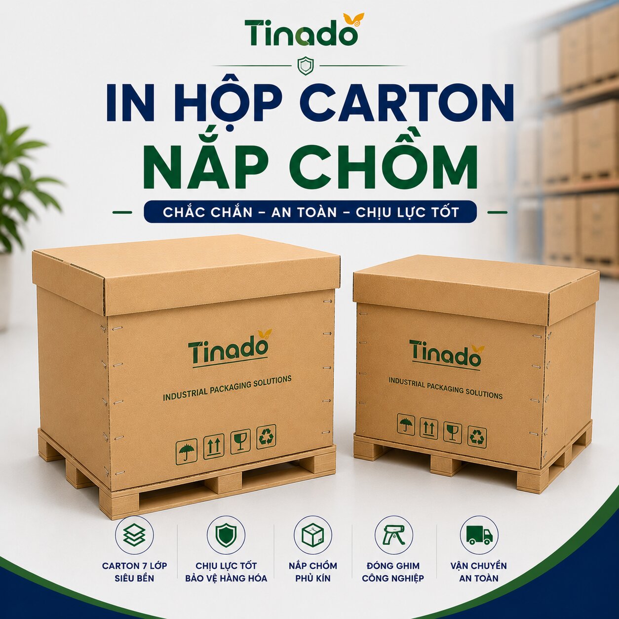 In Hộp Carton Nắp Chồm