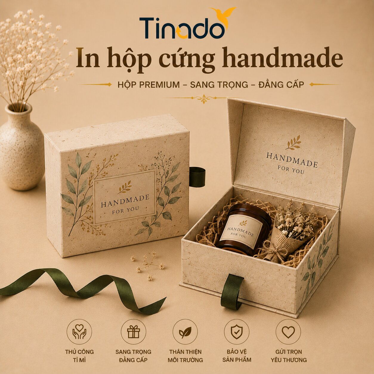 In Hộp Cứng Handmade