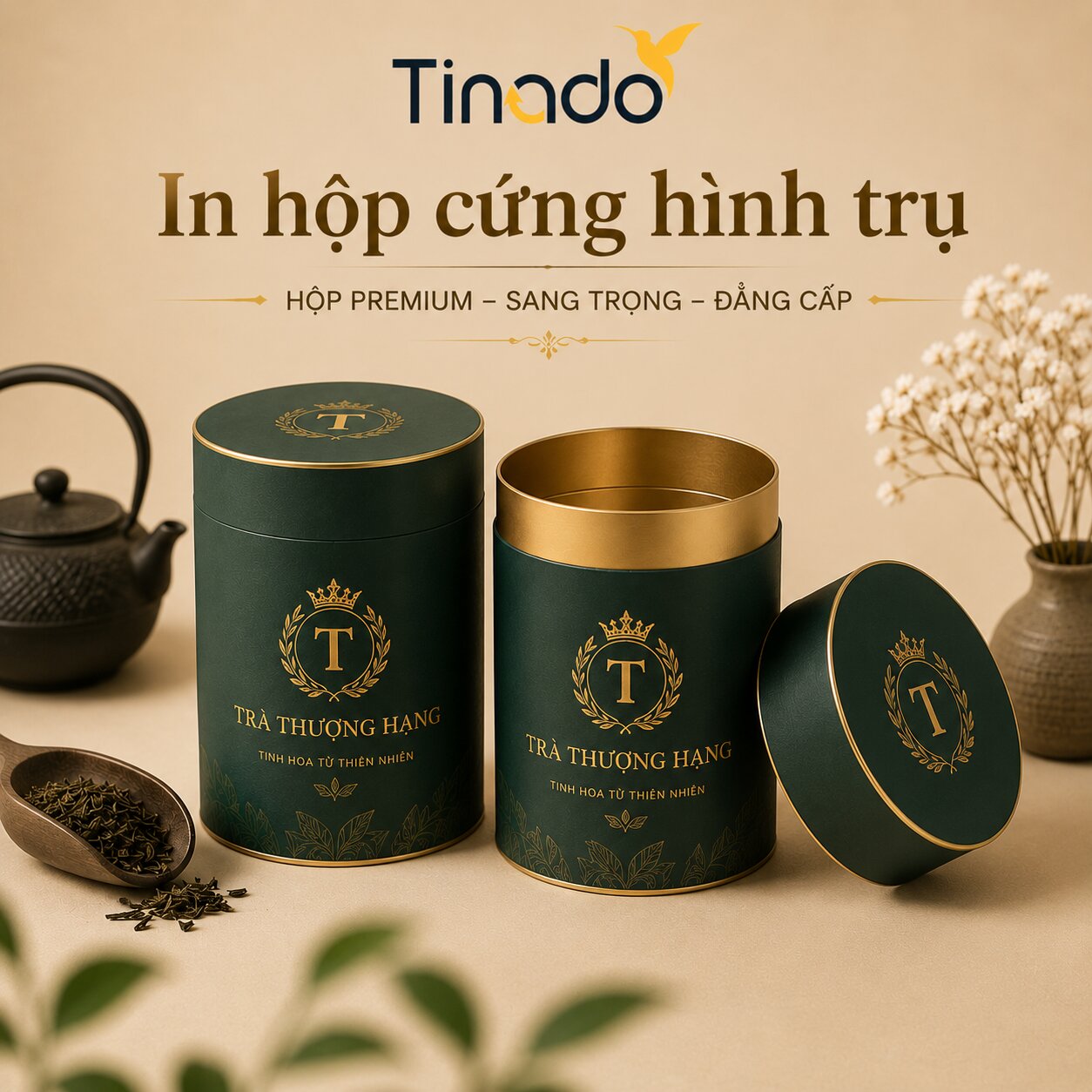 In Hộp Cứng Hình Trụ