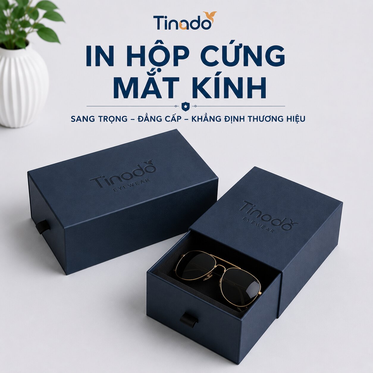 In Hộp Cứng Mắt Kính