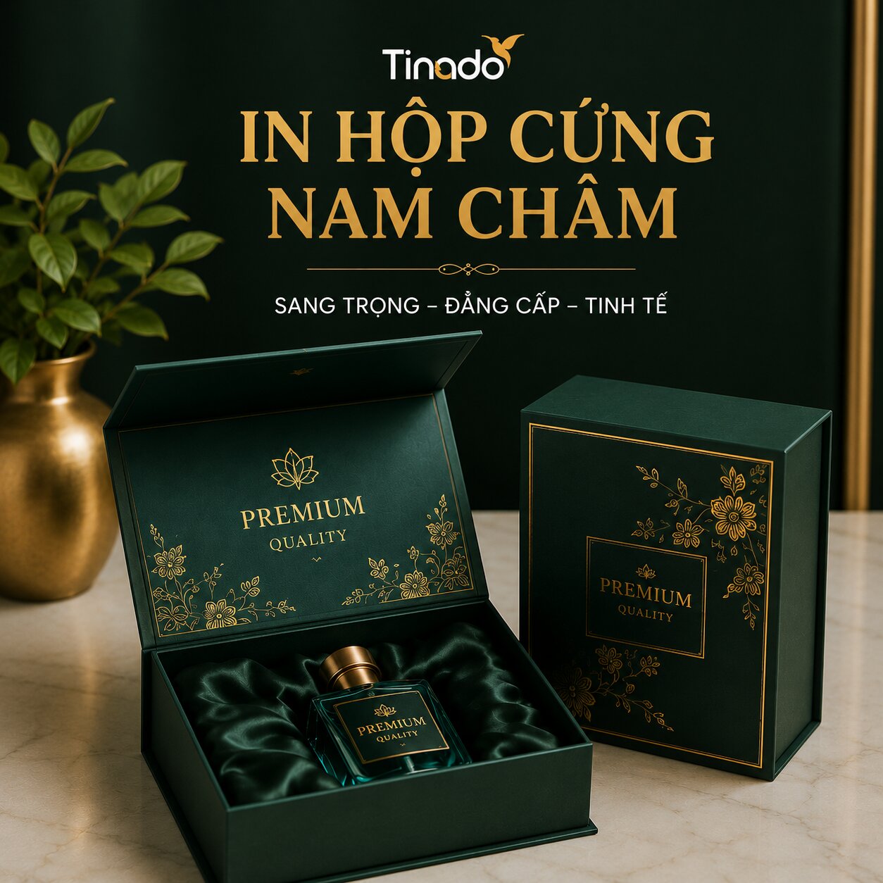 Mẫu hộp cứng nam châm sang trọng