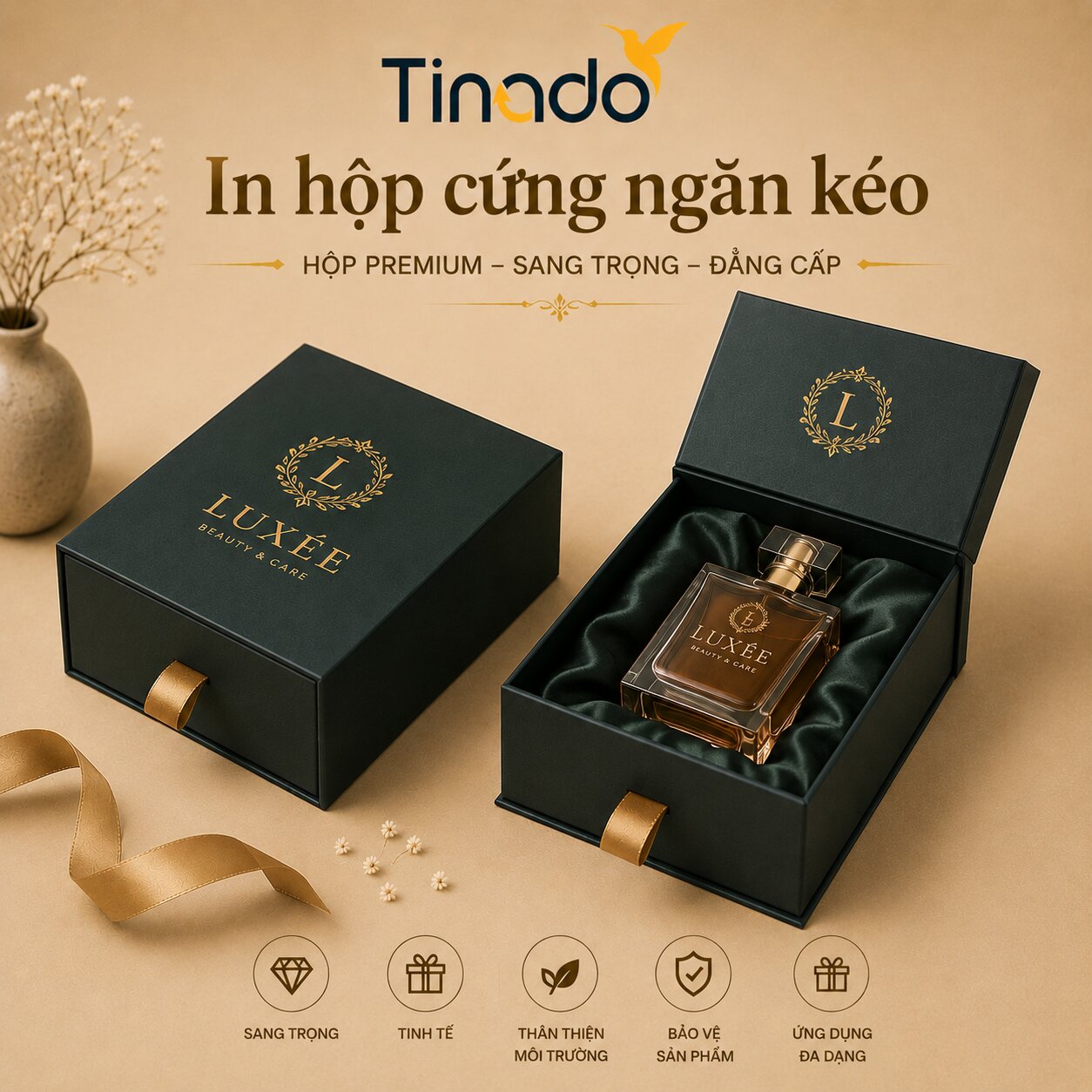 Mẫu hộp cứng ngăn kéo tiện dụng