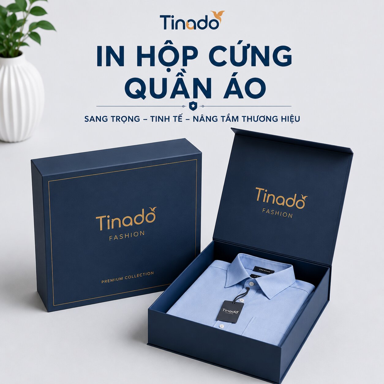 In Hộp Cứng Quần Áo