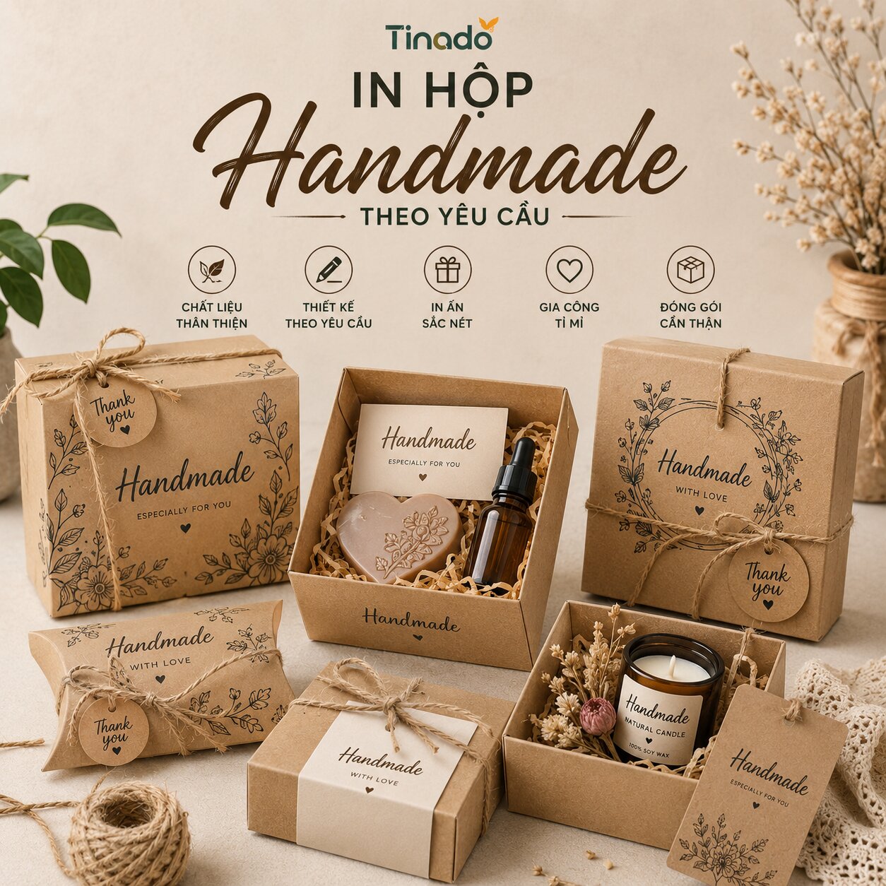 In Hộp Đựng Đồ Handmade
