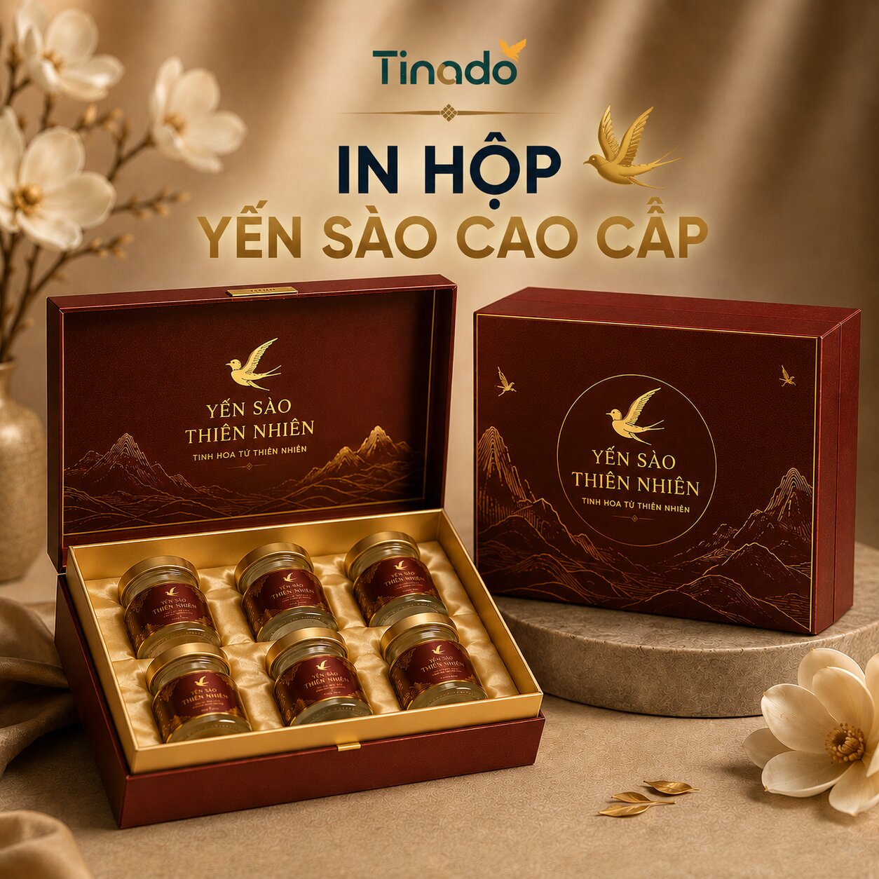 In Hộp Giấy Đựng Yến Sào