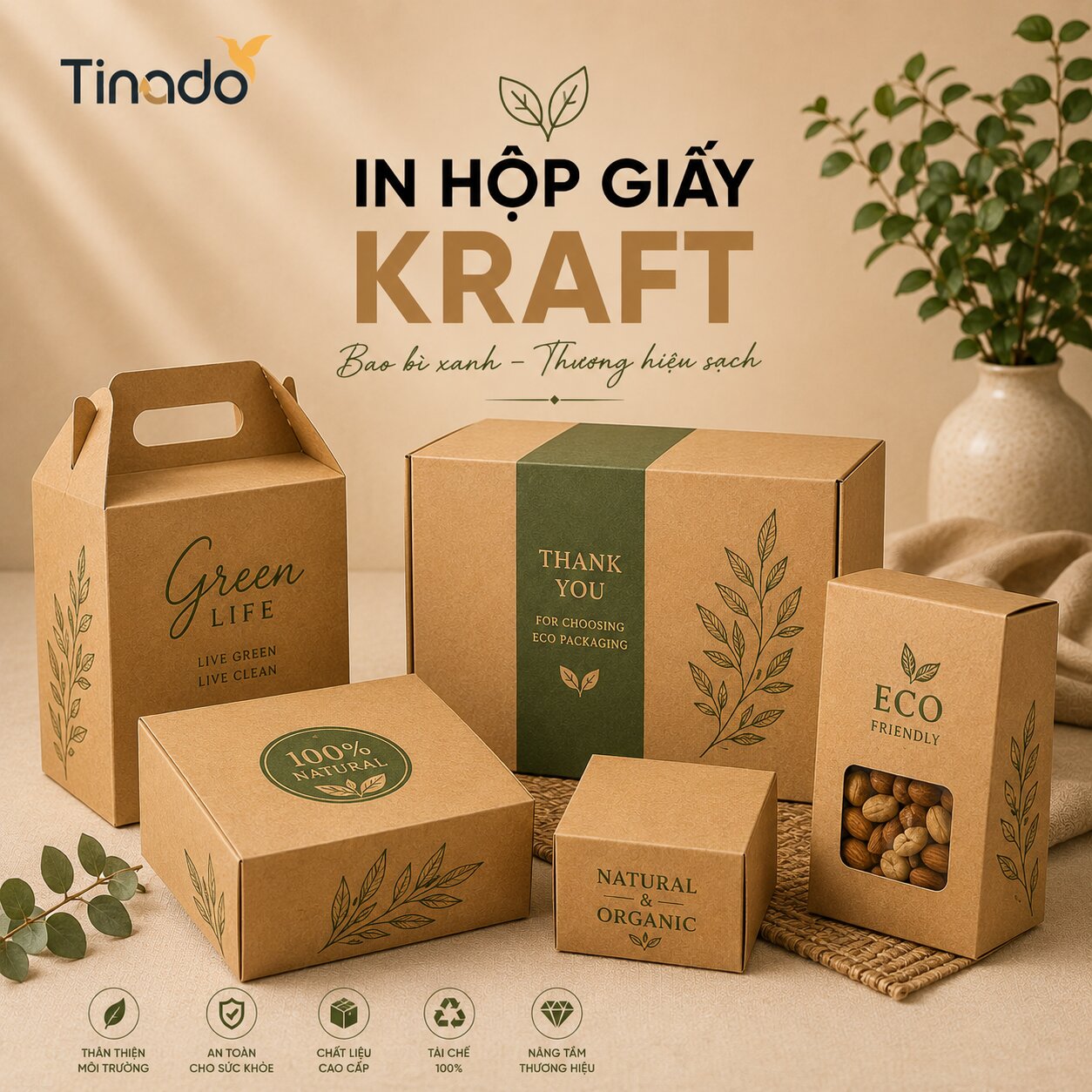 Mẫu in hộp giấy kraft