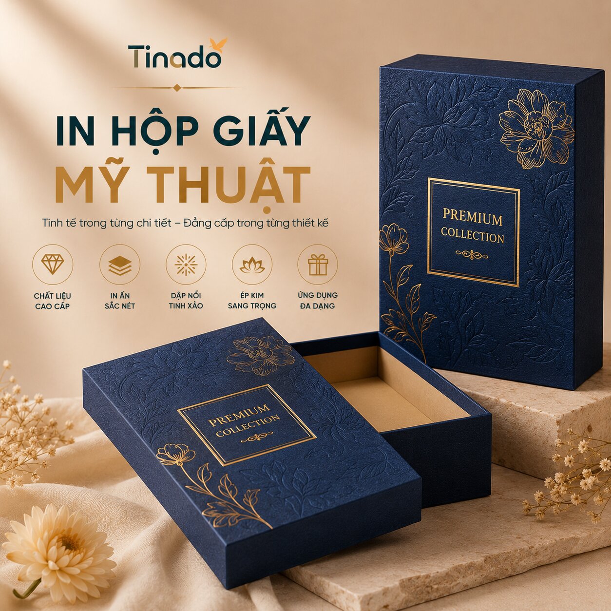 Mẫu hộp giấy mỹ thuật cao cấp