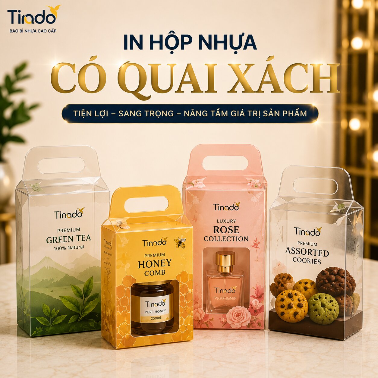 In Hộp Nhựa Có Quai Xách