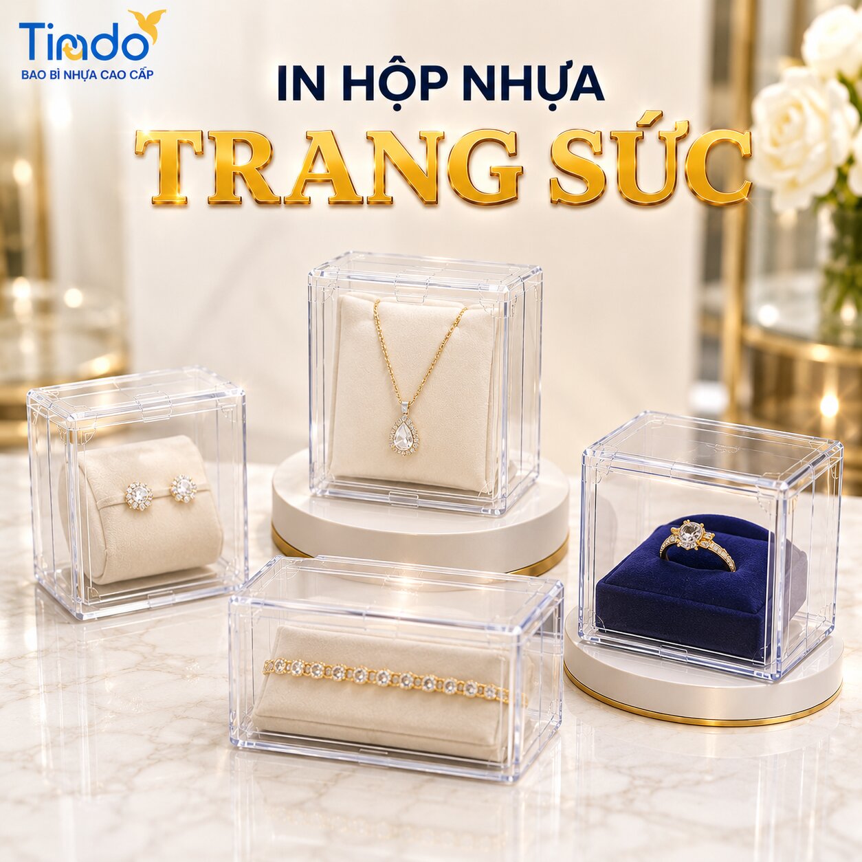 In Hộp Nhựa Đựng Trang Sức
