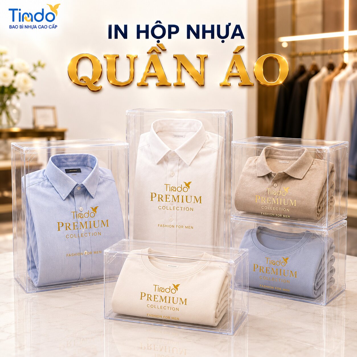 In Hộp Nhựa Quần Áo