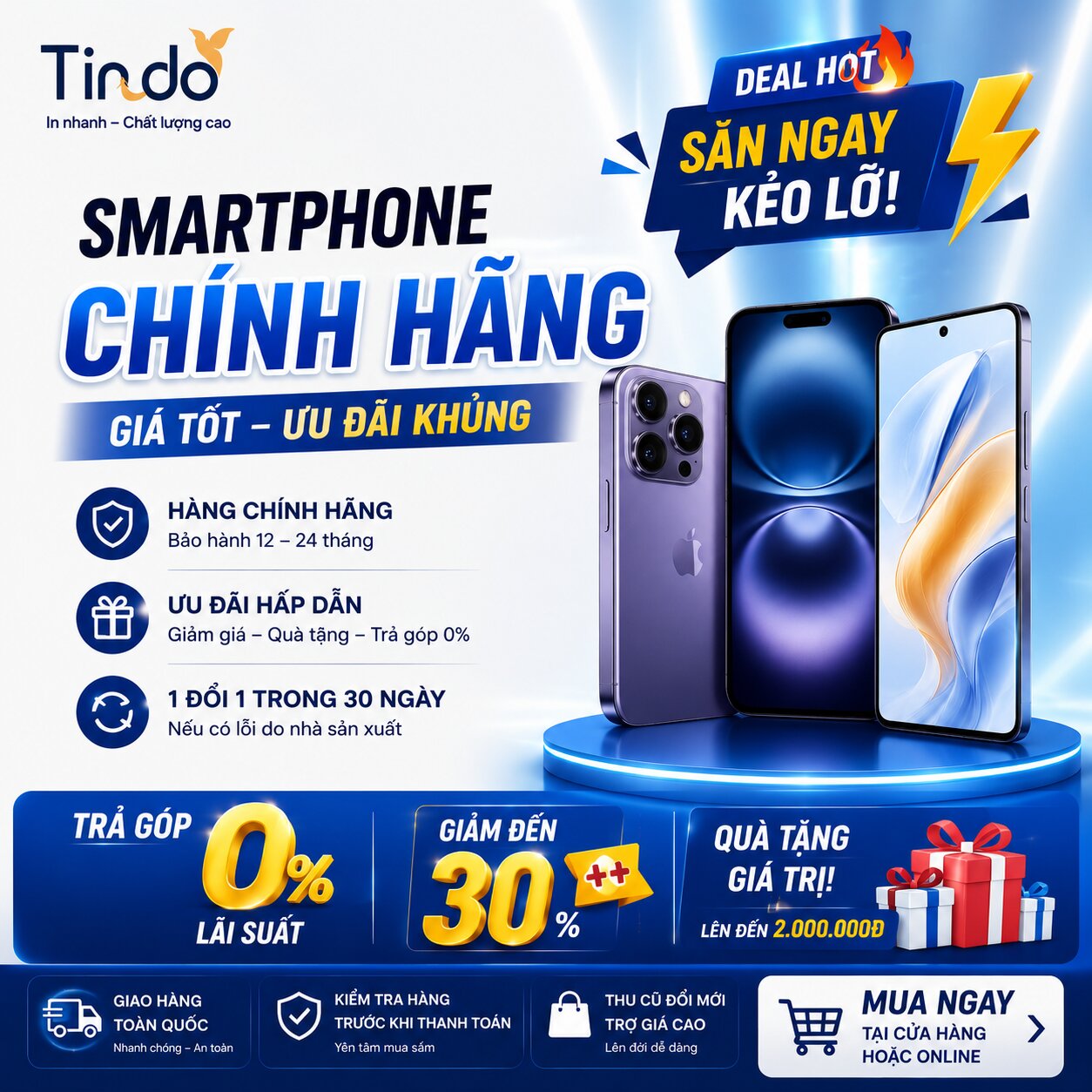 In Poster Cửa Hàng Điện Thoại