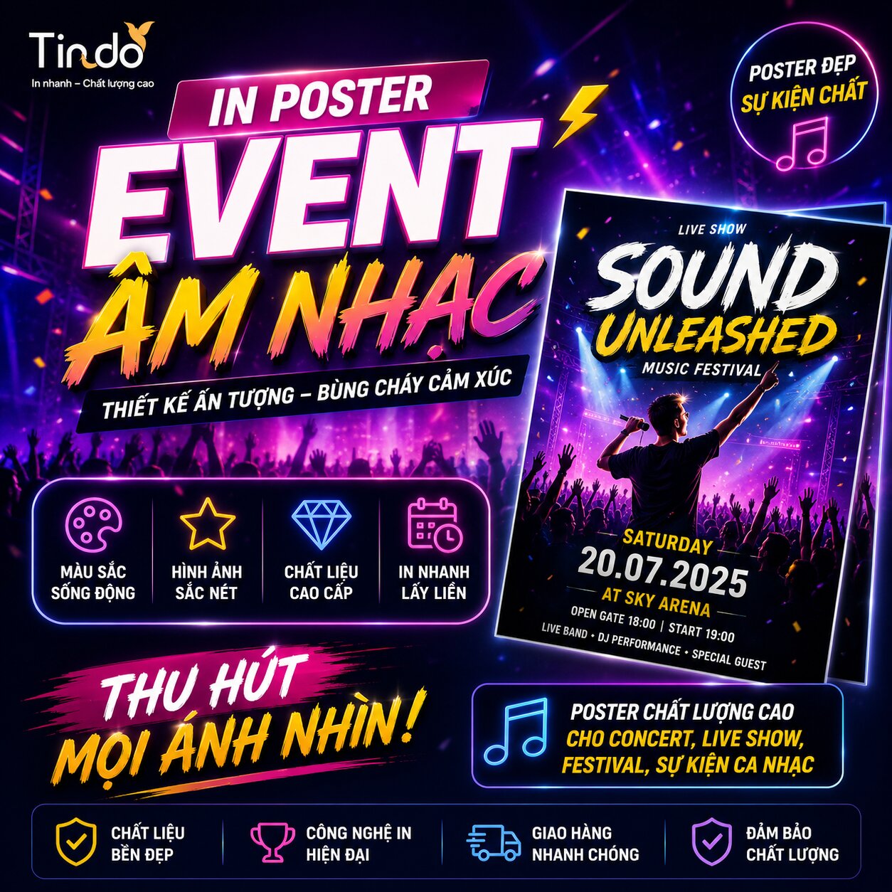 In poster event âm nhạc – concert