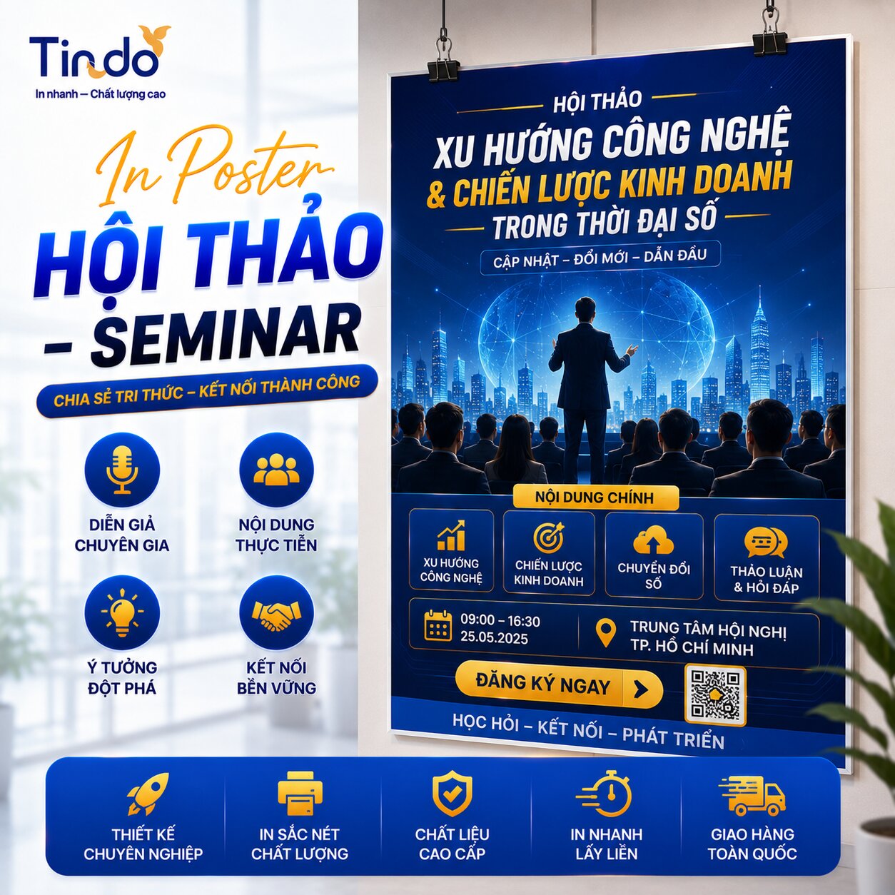 In poster hội thảo – seminar
