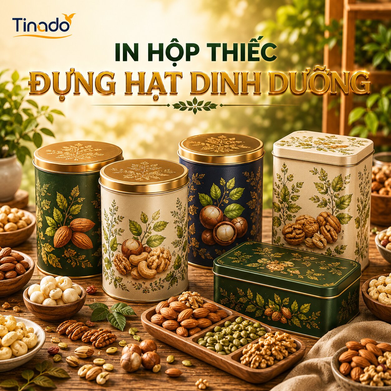 In Hộp Thiếc Đựng Hạt Dinh Dưỡng