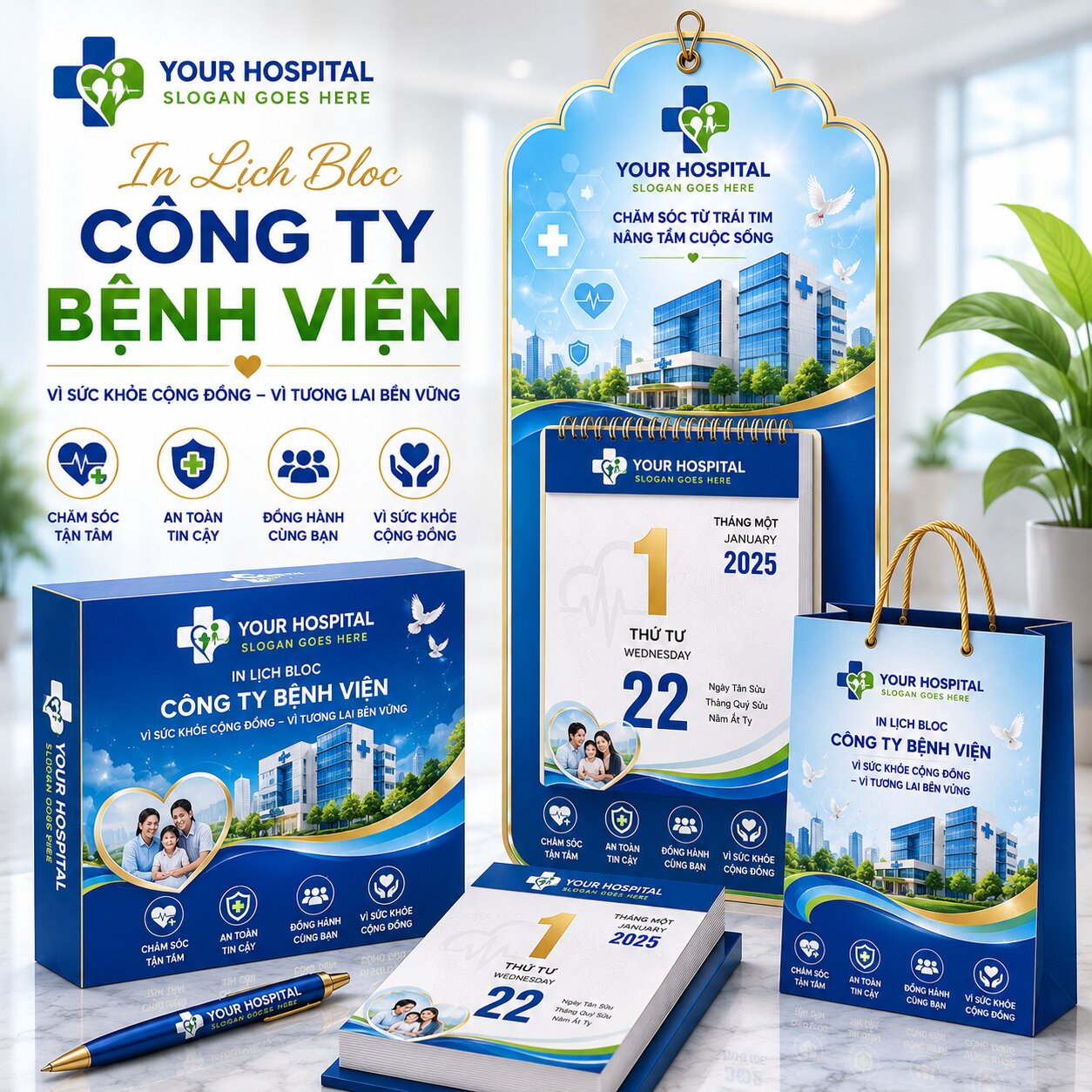 In Lịch Bloc Bệnh Viện