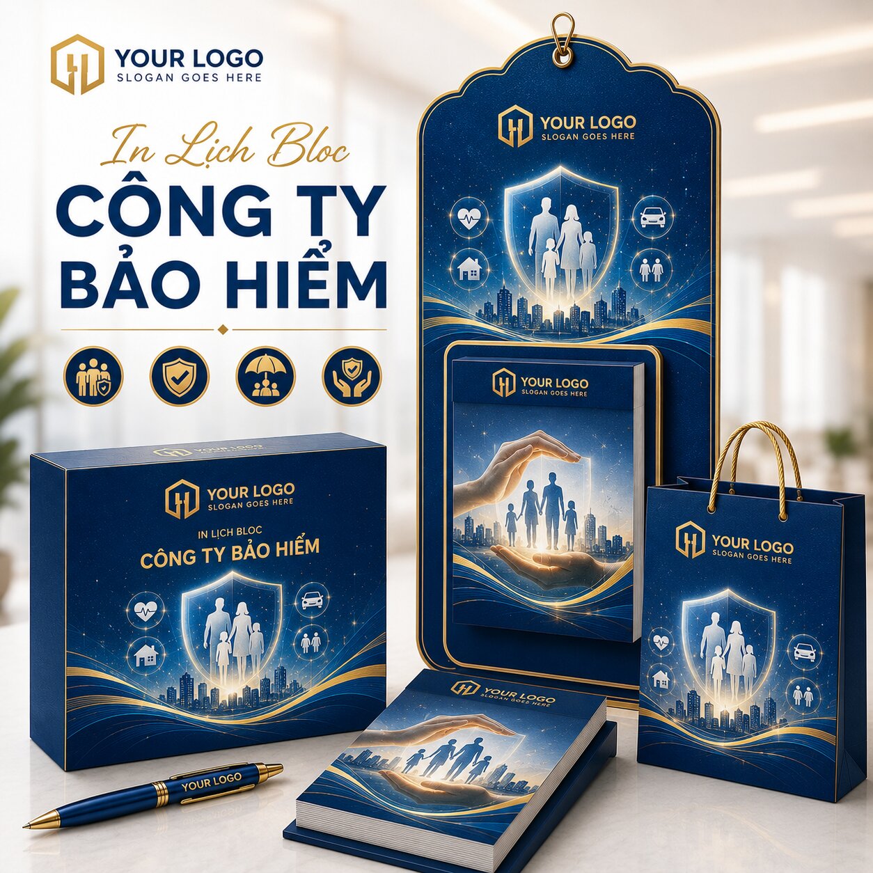 In Lịch Bloc Công Ty Bảo Hiểm