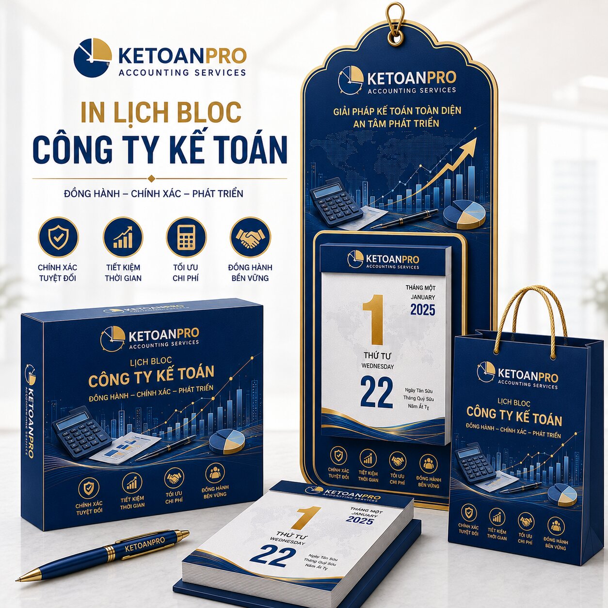 In Lịch Bloc Công Ty Kế Toán