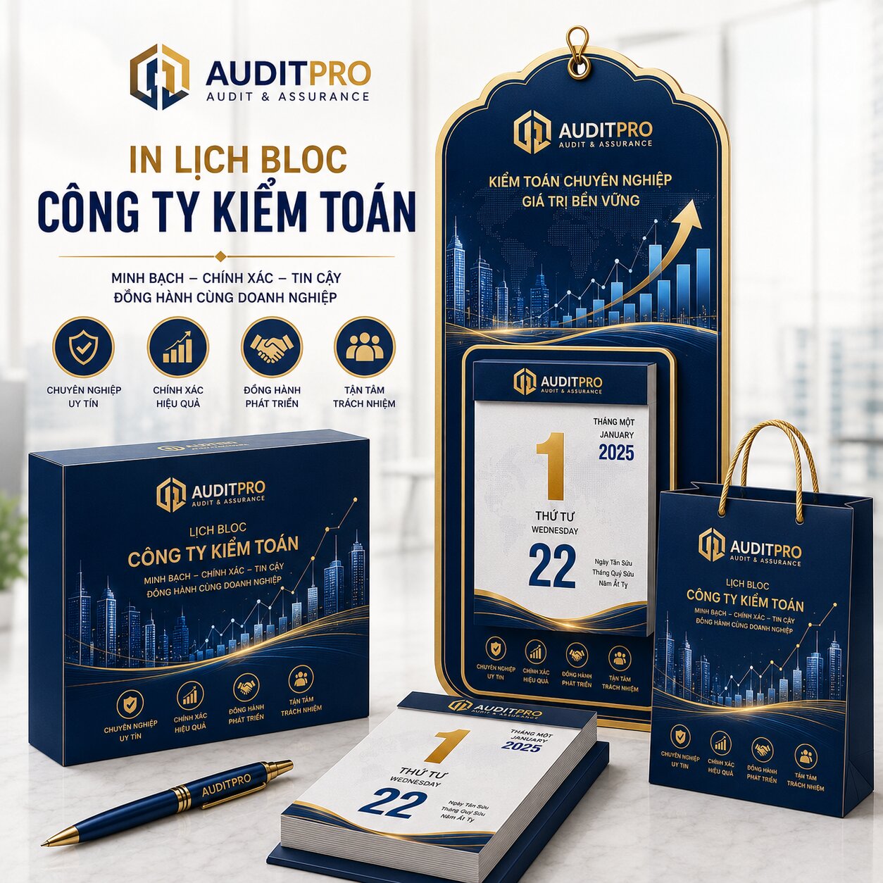In Lịch Bloc Công Ty Kiểm Toán