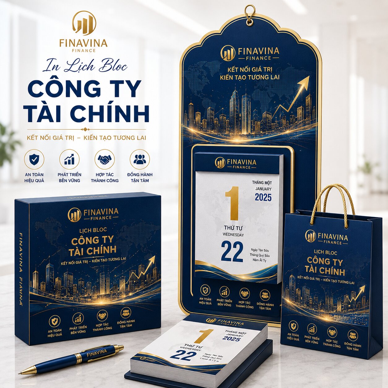 In Lịch Bloc Công Ty Tài Chính