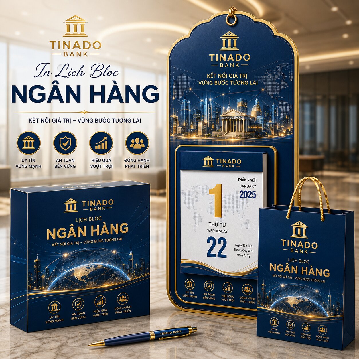 In Lịch Bloc Ngân Hàng