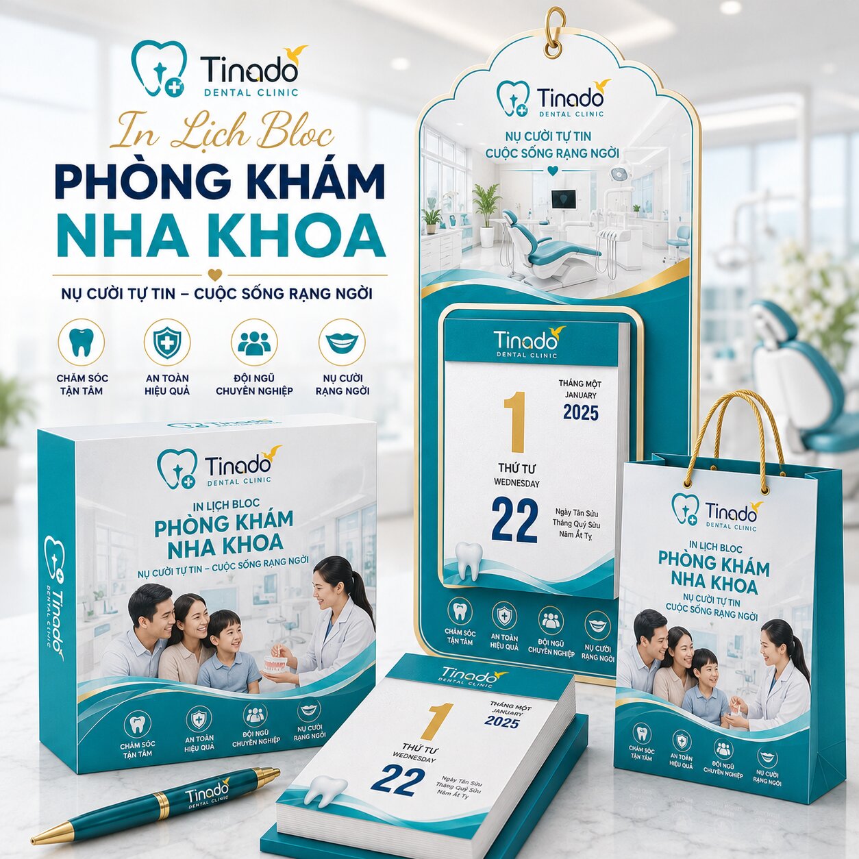 In Lịch Bloc Phòng Khám Nha Khoa