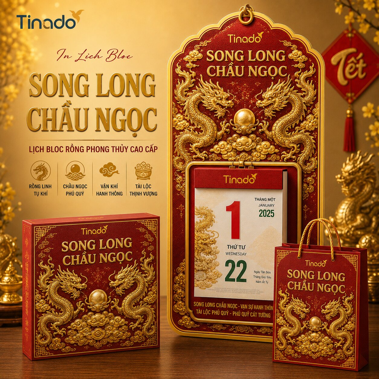 In Lịch Bloc Song Long Chầu Ngọc